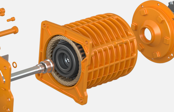 Heavy-Duty Hoist Motor 