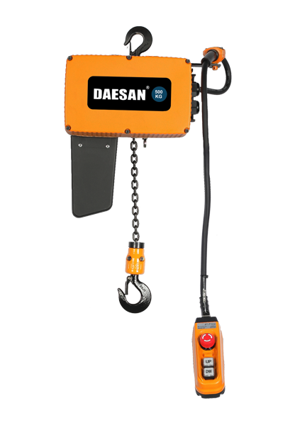 DAESAN Smart Hoist is a hoist that can be used in various work environments such as homes and construction sites by being upgraded with modern design and high-performance functions.