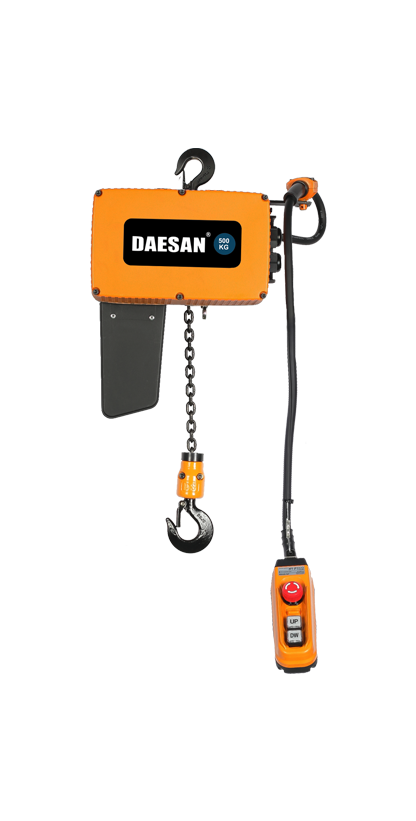 DAESAN Smart Hoist is a hoist that can be used in various work environments such as homes and construction sites by being upgraded with modern design and high-performance functions.
